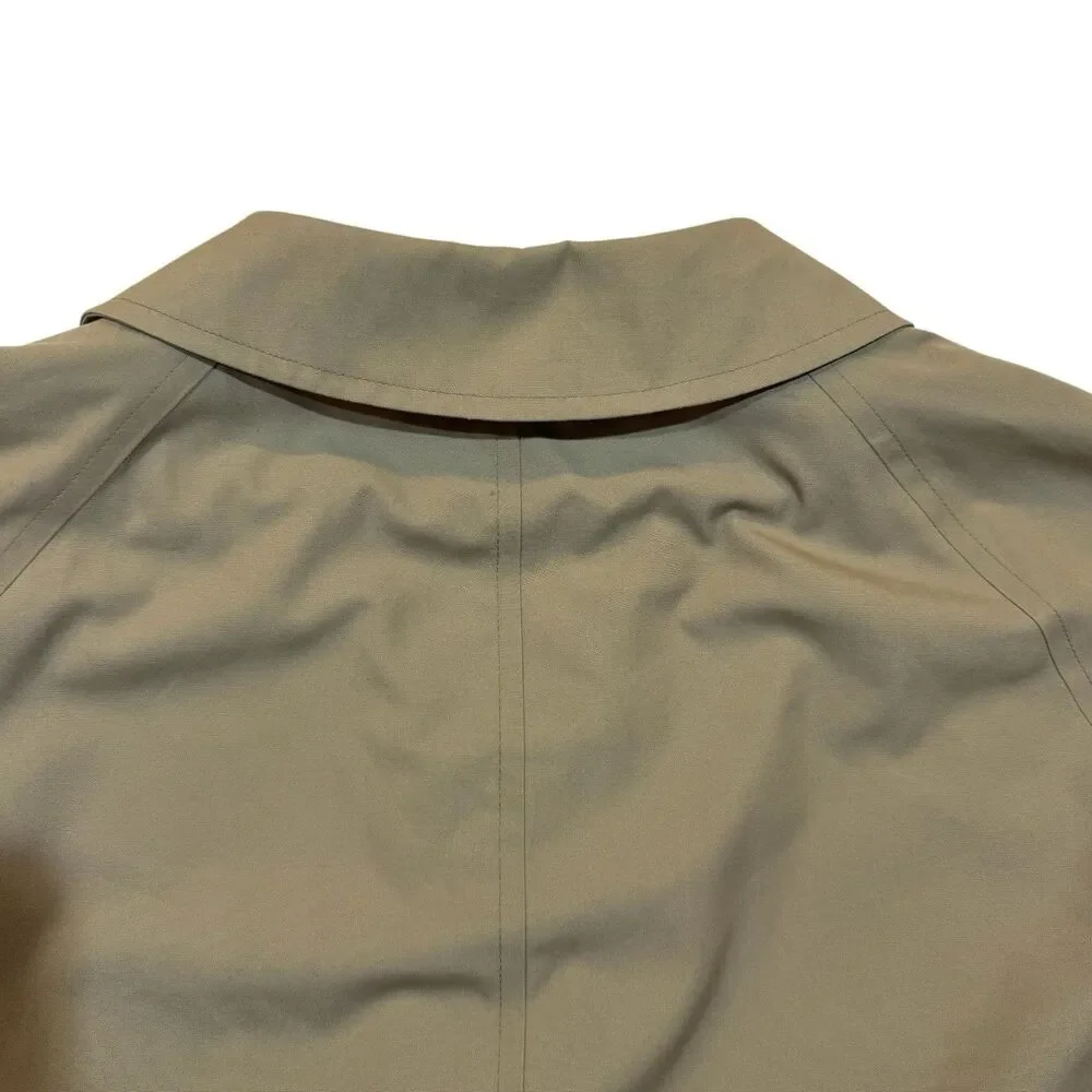 Vintage Jos. A.‎ Bank All-Weather Khaki Trench Coat 46R Wool Liner Made in USA